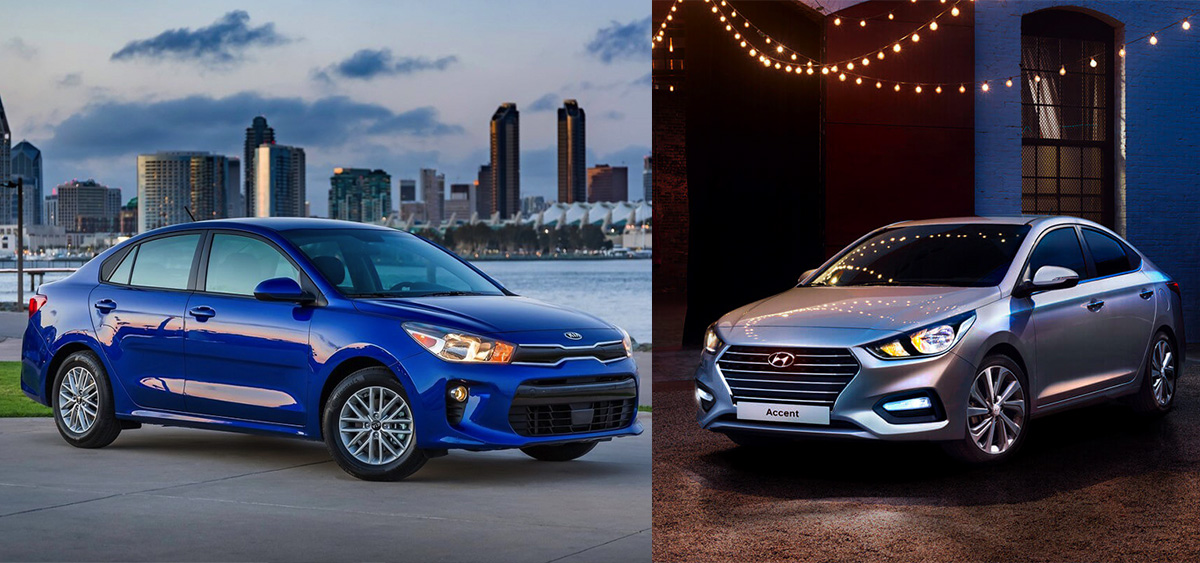 Kia Rio Sedan 2019 Hyundai Accent 2019