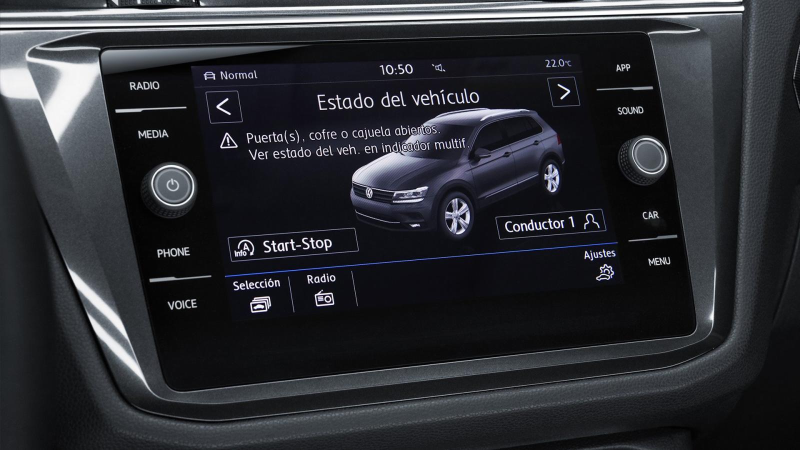 Algunas de las tecnologías de la Volkswagen Tiguan Highline 2019 presentan un comportamiento algo lento e inestable