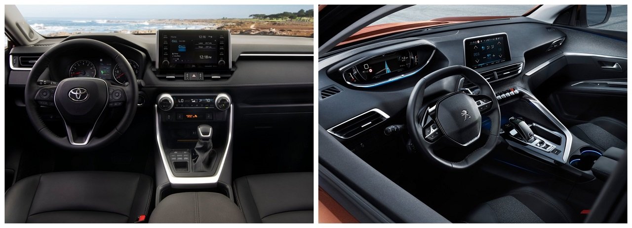En comparativa: Peugeot 3008 Allure 2019 vs. Toyota RAV4 XLE 2019